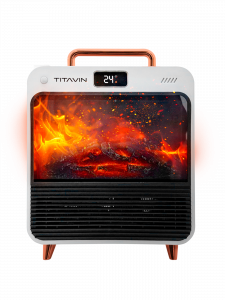 Обогреватель для дома, тепловентилятор напольный с пультом 1500 Вт TITAVIN TI-PFH002